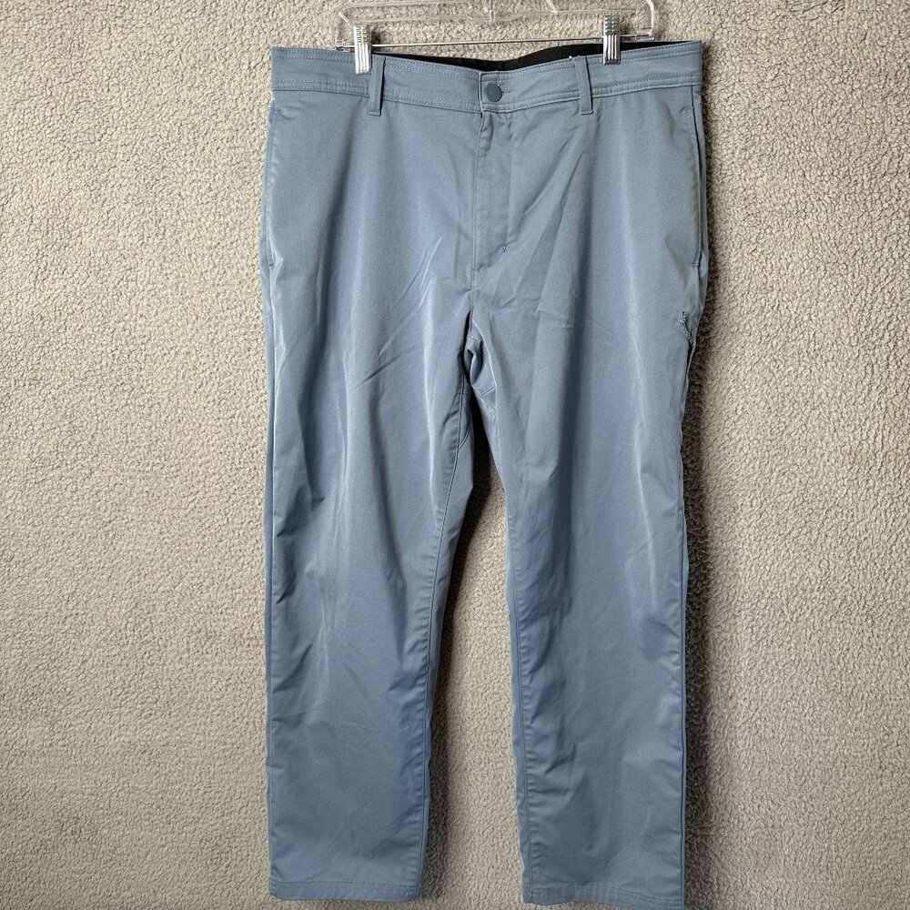 Hurley Mens Jet Set Tech Pants 38x30 Light‎ Blue Modern Fit Everyday Comfort